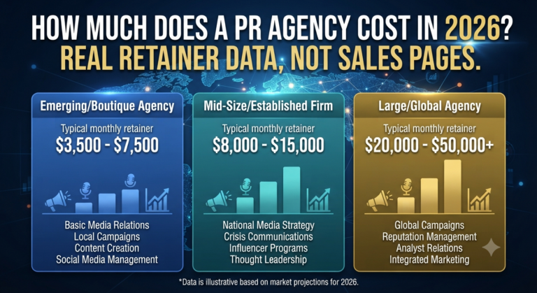 how much does a PR agency cost